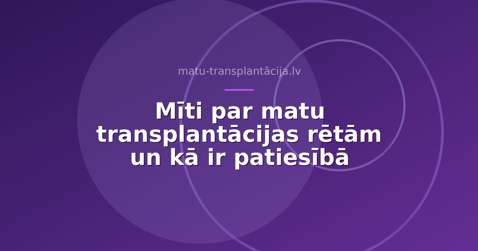 Mīti par matu transplantācijas rētām un kā ir patiesībā